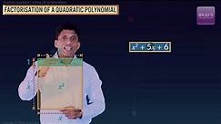 The factorisation of a Quadratic Polynomial | Learn with BYJU'S