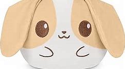 TeeTurtle Plushiverse - 4 Inch Reversible Plushie - Cute Kawaii Brown and White Bunny - Soft Stuffed Animal