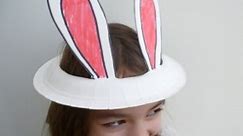 How to make a paper plate bunny ear Easter bonnet - Netmums