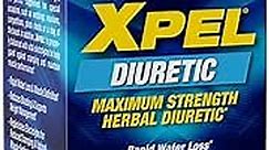MHP Xpel Maximum Strength Diuretic Water Pills, for Water Retention Relief, Weight loss Support, with Vitamin B-6 Potassium Dandelion Root, 80 Capsules