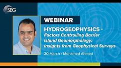 Hydrogeophysics - Factors Controlling Barrier Island Geomorphology Insights From Geophysical Surveys