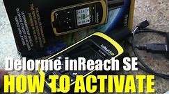 Garmin inReach SE - How to Activate (Existing User)