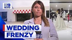 Guest allegedly stabbed after violence erupted at Melbourne wedding | 9 News Australia