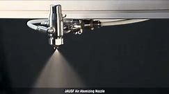 Spray Demonstration of the JAUSF Air Atomizing Nozzle from Spraying Systems Co.
