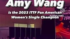 Amy Wang 🇺🇸is the 2023 @ittfamericas Pan American Women’s Singles Champion🥇!!! Lily Zhang clinched the Bronze🥉as a semi finalist with a match against the finalist Bruna Takahashi. Congratulations Amy and Lily!!! Makin’ us proud 🇺🇸🇺🇸🇺🇸🎞️🎥 ITTF Americas #ittfpanamchamps #usatt | USA Table Tennis