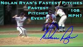 Nolan Ryan's Fastest Pitches | Fastball Highlights & Pitching Mechanics - 108 MPH?