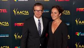 Simon Baker and Rebecca Rigg arrive at AACTA International Awards
