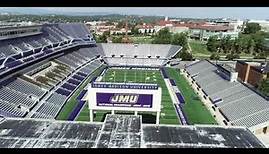 James Madison University Bridgeforth Stadium Drone