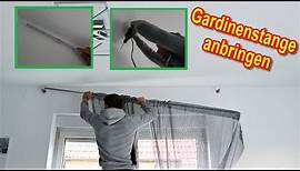 Gardinenstange anbringen / Abstand, Höhe Montage - Anleitung - Gardinenstange montieren an Wand
