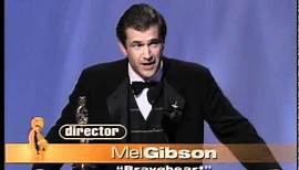 Mel Gibson ‪winning the Oscar® for Directing