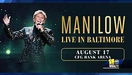 Barry Manilow previews Baltimore concert live on 11 News!