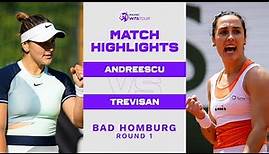 Bianca Andreescu vs. Martina Trevisan | 2022 Bad Homburg Round 1 | WTA Match Highlights