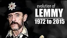 The Evolution of Lemmy Kilmister (1972 to 2015)