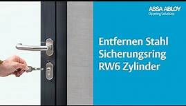 RW6 - Entfernen der Stahl-Sicherungsringe