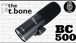 t.bone BC 500 - Dynamic Broadcast Microphone - Test / Review - The Cheapest Shure SM7B Clone