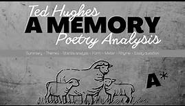 A Memory | Ted Hughes | Poetry Analysis | GCSE Literature | English with Kayleigh