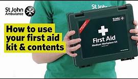How to Use your First Aid Kit & Contents - First Aid Training - St John Ambulance