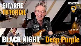 Gitarre Tutorial: Black Night - Deep Purple - Solotipps Ritchie Blackmore / Steve Morse