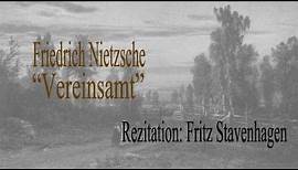 Friedrich Nietzsche „Vereinsamt"