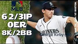 George Kirby March 29, 2024 | MLB highlights