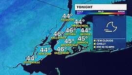 Cool temperatures, cloudy afternoon across New York City