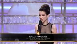 Sally Hawkins winning Golden Globe 2009