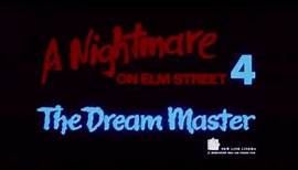 Nightmare on Elm Street 4 The Dream Master teaser trailer (1988)