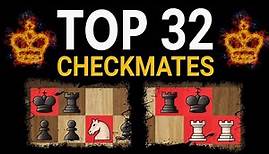 Top 32 Checkmates You Must Know | Basic Mating Patterns, Chess Tactics, Moves & Ideas to Win
