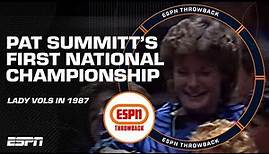 Pat Summitt's FIRST NATIONAL CHAMPIONSHIP in 1987 🍊 [FULL HIGHLIGHTS] | Iconic Moments