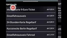 9€ Ticket zum Kauf erhältlich in der BVG App