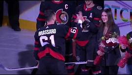 Derick Brassard 1000th NHL Game Full Ceremony