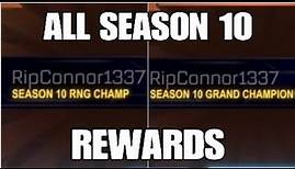 All Season 10 Rewards + Grand Champ Titles | Rocket League
