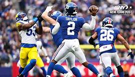 Tyrod Taylor talks about the Giants 26-25 loss to the Rams