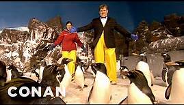 Andy Richter Visits The Seaworld Penguins | CONAN on TBS