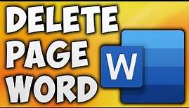 How to Remove or Delete Blank Page in Word That Won't Delete - Empty Page Not Deleting in Word