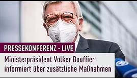 Bouffier informiert über weiteres Vorgehen in der Corona-Pandemie | Pressekonferenz live 08.11.2021