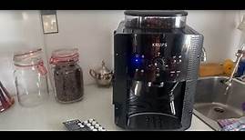 Krups Kaffeemaschine: Reinigungsprogramm mit Tabletten Krups Espresseria Serie EA80EA81 Anleitung