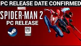 MARVELS SPIDER-MAN 2 PC RELEASE DATE🔥STEAM & EPIC GAMES