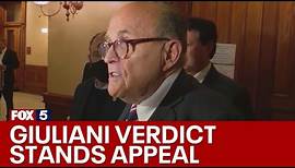 Giuliani's defamation case verdict stands appeal | FOX 5 News