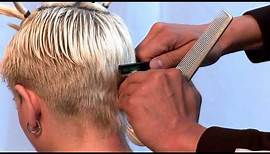 Razor Cut Haircut using Donald Scott Carving Comb, DS/X4 Razor and Twist Razor Demonstrations
