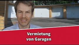 Vermietung von Garagen - Was ist zu beachten? | Rechtsanwalt Dr. Achim Zimmermann