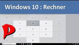 Windows 10 | kleine Helferlein | Taschenrechner / Calculator