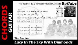 LUCY IN THE SKY WITH DIAMONDS ✨ - The Beatles ( Lyrics - GUITAR Chords 🎸- Karaoke )