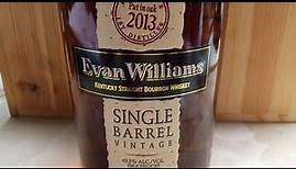 Evan Williams Single Barrel Vintage Bourbon Review