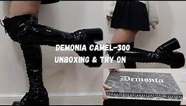 Demonia Camel-300 Boots Unboxing & Try on 🖤