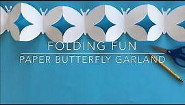 Paper Butterfly Garland