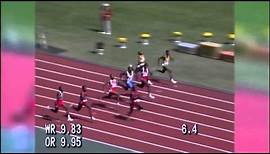 Ben Johnson 9.79 - 100m Final at the 1988 Seoul Olympics [HQ]