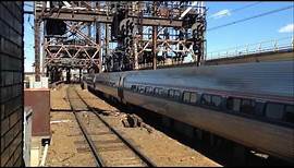 Amtrak and New Jersey Transit Trains at Newark Penn Station
