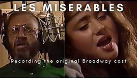 Colm Wilkinson and Frances Ruffelle recording Les Miserables in 1987