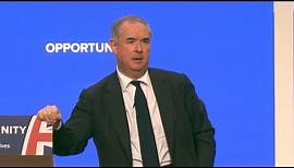 Geoffrey Cox's rousing Conservative Party Conference speech